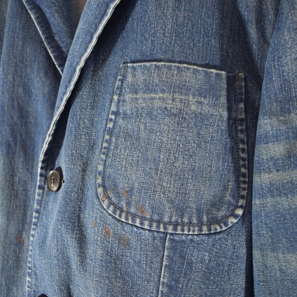 Ralph Lauren Mens 42L Denim Blazer Coat Jacket NWT .. RRP $600 - Picture 4 of 8